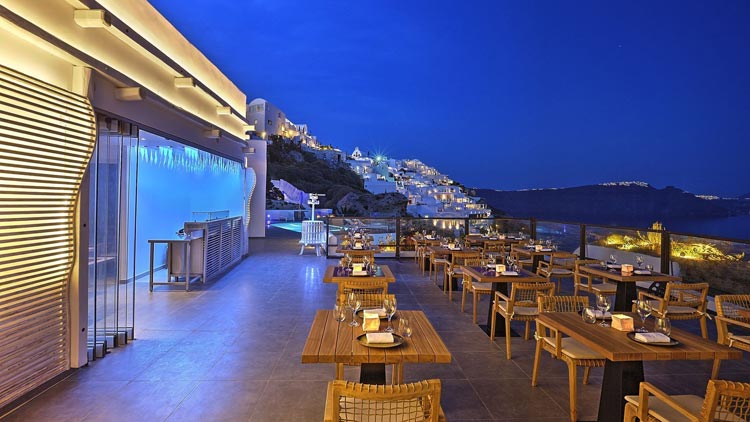 Black Rock Restaurant, Santorini Secret Suites & Spa