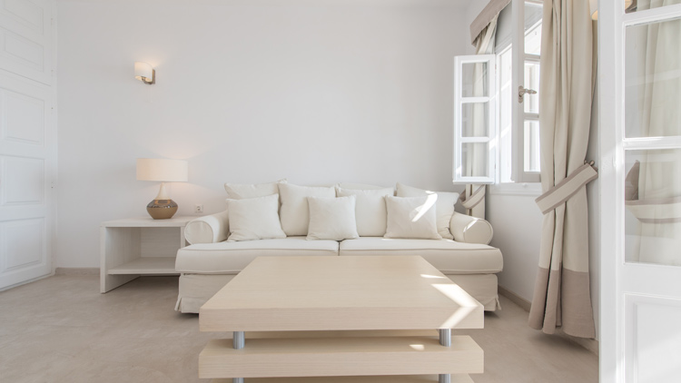 Living Room, Junior Villa at Santorini Secret Suites & Spa