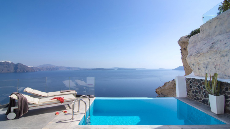 Infinity Suite Pool Santorini Secret - Travelive Blog