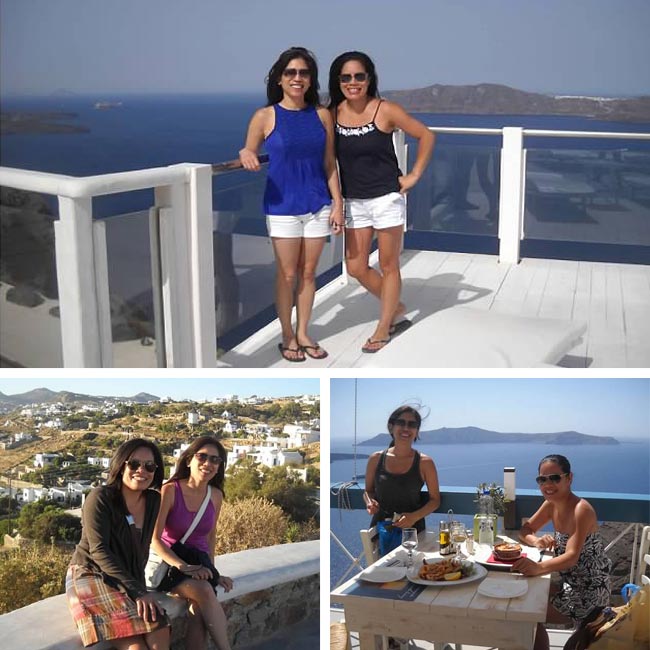 Sharon & Carmelita in Santorini - Travel Reviews