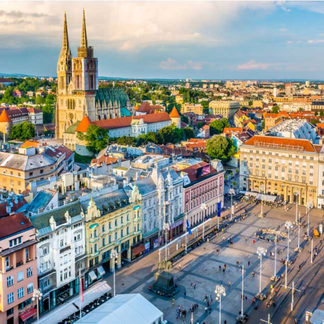 Ban Jelacic Square in Zagreb - Croatian Luxury Vacation Packages by Travelive
