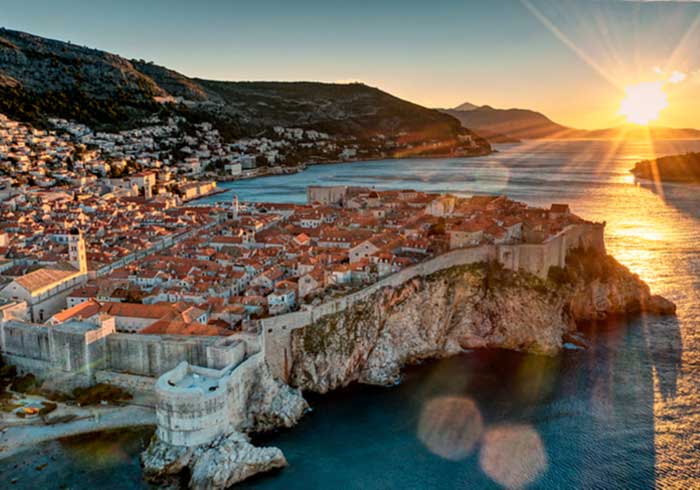 Dubrovnik Sunset Panorama - Luxury Honeymoon in Split Dubrovnik, Travelive