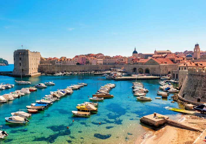 View of Dubrovnik old port - Romantic Honeymoon in Dubrovnik Split Hvar, Honeymoon package by Travelive