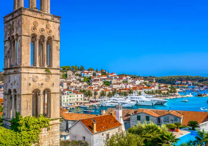 Hvar island harbor panorama - Luxury Honeymoon in Hvar Split Dubrovnik, Travelive