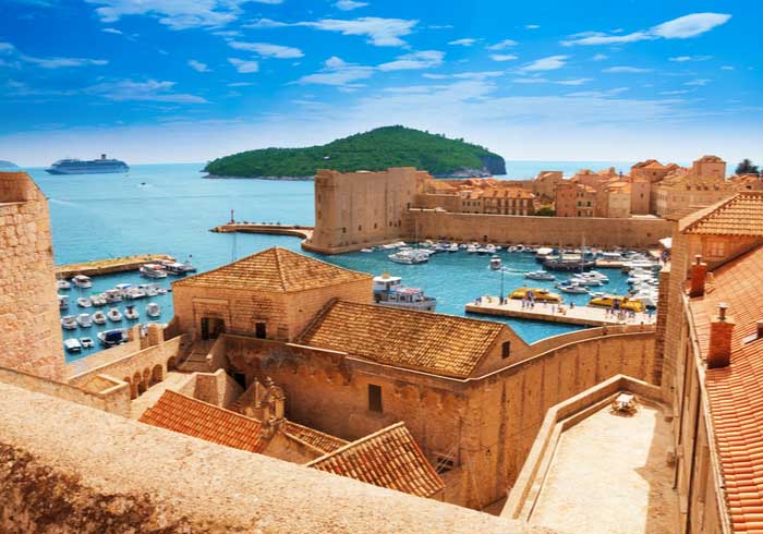 View from Dubrovnik city walls, Honeymoon package created by Travelive