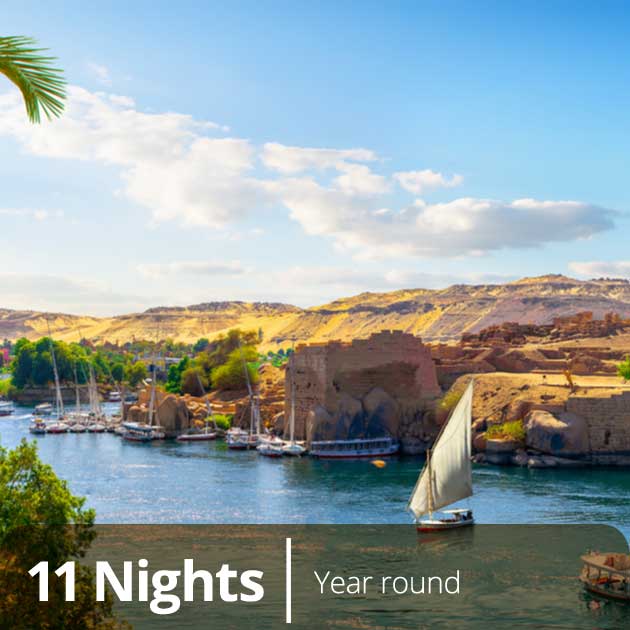 Felucas in Answan - Nile Luxury vacation Packages, Travelive