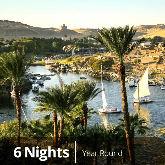 Nile River – Aswan, Nile Experience Vacation Getaways, Vacation Specials by Travelive