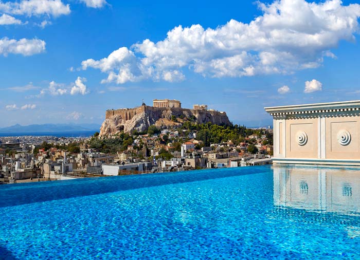 Acropolis view – King George Hotel, Athens Honeymoon package, Travelive, luxury travel agency