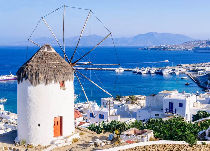 Windmill in Mykonos - Athens, Santorini, Mykonos tour packages, Travelive