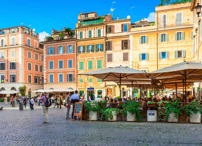 Santa Maria Square in Trastevere - Rome, Rome Tuscany Vacation Experience, Travelive