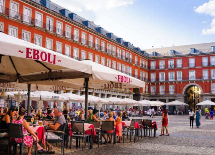 Spain and Portugal Honeymoon Memories Madrid Plaza Mayor Luxury Vacation Packages Travelive