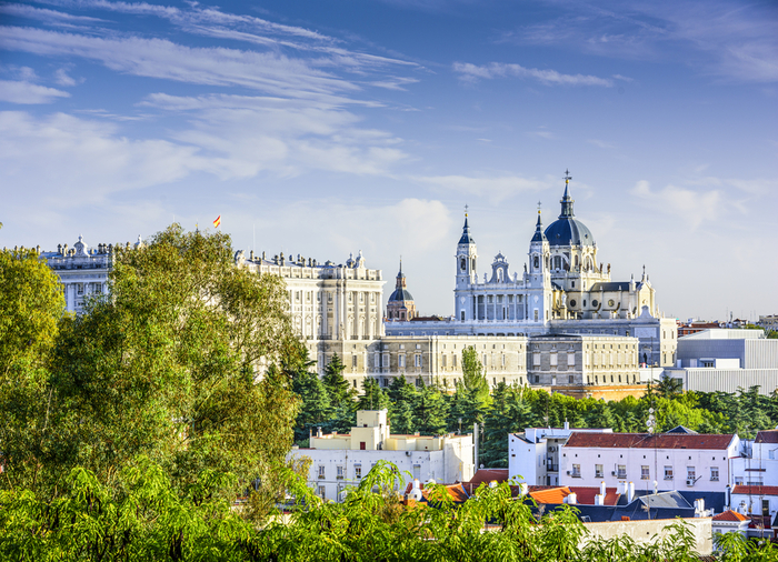 Madrid La Almudena Cathedral and the Royal Palace